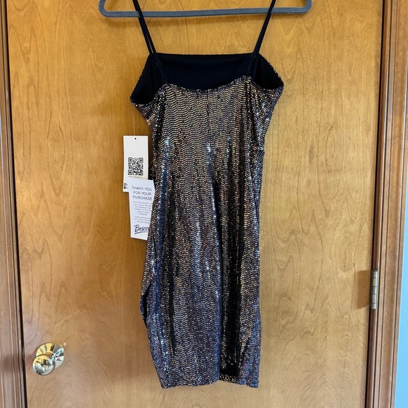 Emerald Sundae Gold / Multicolor Sequin Mini Dress NYE - Picture 7 of 7